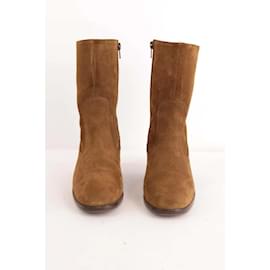 Sessun-Suede boots-Brown