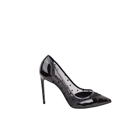 Saint Laurent-patent leather heels-Black