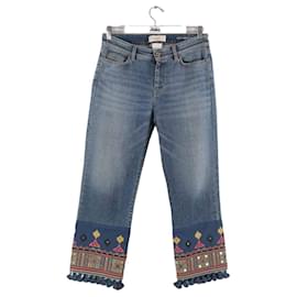 Max Mara-Gerade Jeans aus Baumwolle-Blau