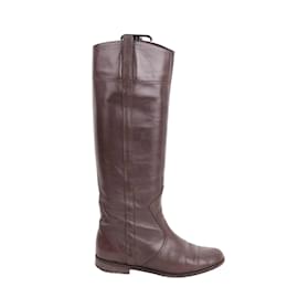 Marc Jacobs Botas de couro Marrom