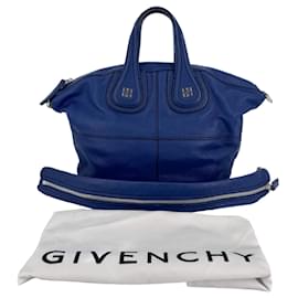 Givenchy-Bolsa Nightingale Couro Azul-Azul