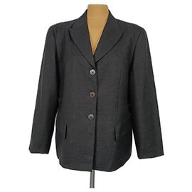 Max Mara Jacke aus grauer Wolle Grau