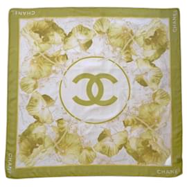 Chanel-Silk scarves-Green,Yellow
