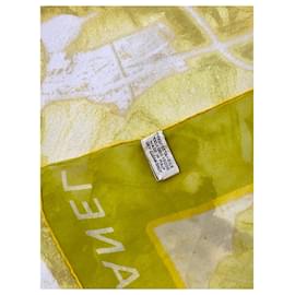 Chanel-Silk scarves-Green,Yellow