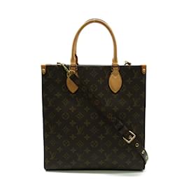 Louis Vuitton-Louis Vuitton Monogram Sac Plat PM Canvas Tote Bag M46263 in Excellent condition-Brown