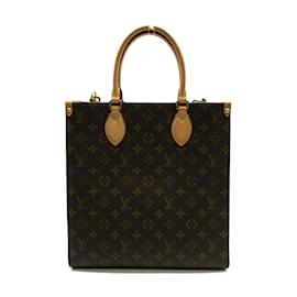 Louis Vuitton-Louis Vuitton Monogram Sac Plat PM Canvas Tote Bag M46263 In excellent condition-Marron