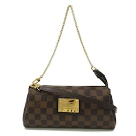 Louis Vuitton-Damier Ebene Pochette Eva N55213-Braun