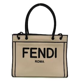 Fendi-Shopper-Tasche mit Logo Rome-Pink