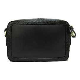 Gucci-GG Marmont Embossed Leather Shoulder Bag 710861-Black