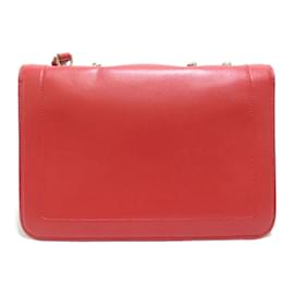 Salvatore Ferragamo-Vara Bow Leather Crossbody Bag-Red