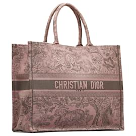 Dior-Dior Pink Large Toile de Jouy Book Tote-Pink