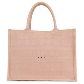 Dior-Tote tipo libro Cannage mediano rosa Dior-Rosa