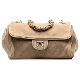 Chanel-Chanel Brown Ultimate Stitch Accordion Shoulder Bag-Brown,Beige