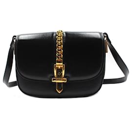 Gucci-Gucci Silvye Couro Preto-Preto