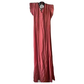 Mes Demoiselles ... Vestido largo de seda rosa Rosa