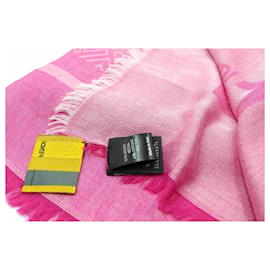 Fendi-Fendi Pink Pumpkin Stole-Pink