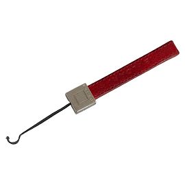 Bulgari Bvlgari Roter Lederlogo-Gurt Rot