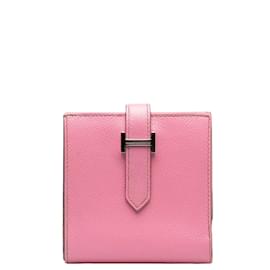Hermès-Portafoglio Epsom Bearn-Rosa