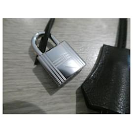 Hermès-clochette , new Hermès zipper and padlock for Hermès dustbag box bag-Black