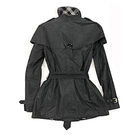 Burberry Brit-Trench Coats-Cinza antracite