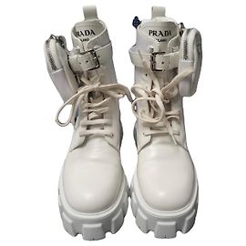 Prada monolito Blanco Beige Blanco roto