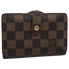 Louis Vuitton-LOUIS VUITTON Damier Ebene Porte Monnaie Billets Viennois N61664 LV Auth ep2779-Altro