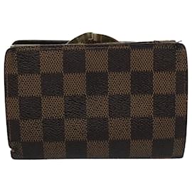 Louis Vuitton-LOUIS VUITTON Damier Ebene Porte Monnaie Billets Viennois N61664 LV Auth ep2779-Altro