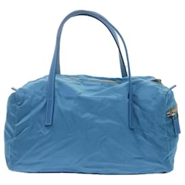 Prada-PRADA Handtasche Nylon Blau Auth 61706-Blau
