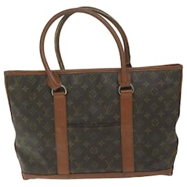 Louis Vuitton-LOUIS VUITTON Monogram Sack Weekend PM Hand Bag M42425 LV Auth ep2597-Monogram