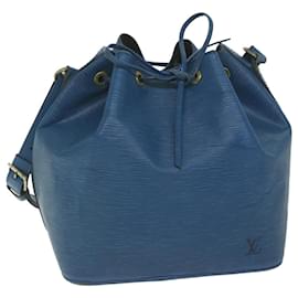 Louis Vuitton-LOUIS VUITTON Epi Petit Noe Bolso de hombro Azul M44105 LV Auth 62215-Azul