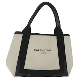 Balenciaga-BALENCIAGA Sac Cabas Toile Blanc 339933 Ep d'authentification2712-Blanc