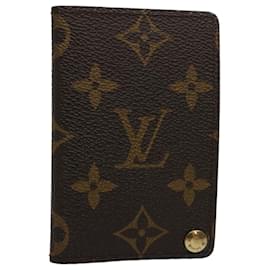 Louis Vuitton-LOUIS VUITTON Monogram Porte Cartes Credit Pression Card Case M60937 Auth ki3964-Monogramm