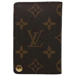 Louis Vuitton-LOUIS VUITTON Monogram Porte Cartes Credit Pression Card Case M60937 Auth ki3964-Monogramm