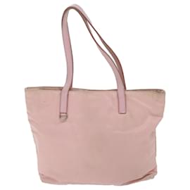 Prada-Bolsa Tote PRADA Nylon 2forma de autenticación rosa 61897-Rosa