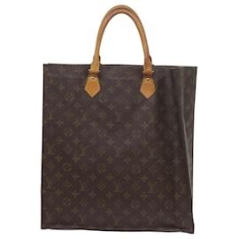 Louis Vuitton-LOUIS VUITTON Monogram Sac Plat Hand Bag M51140 LV Auth ep2565-Monogram