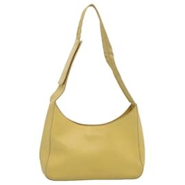 Prada-PRADA Shoulder Bag Leather Yellow Auth 61556-Yellow