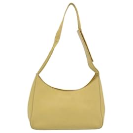Prada-PRADA Shoulder Bag Leather Yellow Auth 61556-Yellow