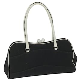 Prada-PRADA Shoulder Bag Canvas Black Auth ep2583-Black