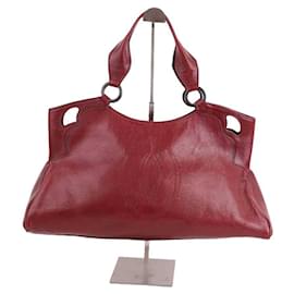 Cartier-Leather Handbag-Dark red
