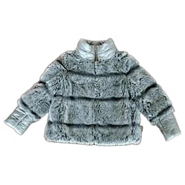 Herno-Herno down jacket with ecological fur-Grey