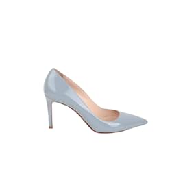 Prada-patent leather heels-Blue
