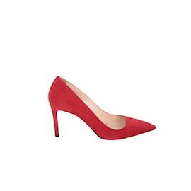 Prada-Leather Heels-Red