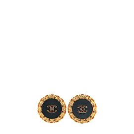 Chanel-CHANEL Boucles d'oreilles T.  Cuir-Doré