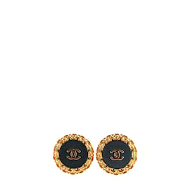 Chanel-CHANEL  Earrings T.  leather-Golden
