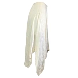 Autre Marque-Jason Wu Ivory Lace Trimmed Jacquard Skirt-Cream