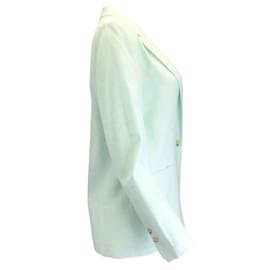 Autre Marque-Forte Forte Mint Green 2022 One-Button Jacket-Green