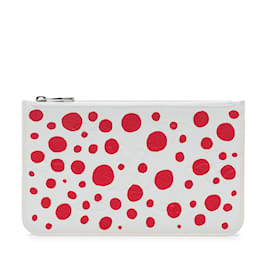 Louis Vuitton-White Louis Vuitton x Yayoi Kusama Monogram Infinity Dots Neverfull Pochette Clutch Bag-White