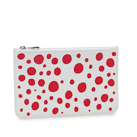 Louis Vuitton-White Louis Vuitton x Yayoi Kusama Monogram Infinity Dots Neverfull Pochette Clutch Bag-White