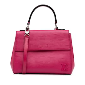 Louis Vuitton-Pink Louis Vuitton Epi Cluny BB Satchel-Pink