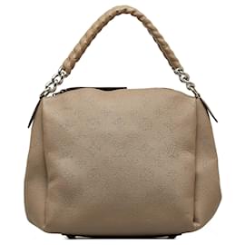 Louis Vuitton-Bolso satchel BB con cadena Mahina Babylone y monograma de Louis Vuitton beige-Beige